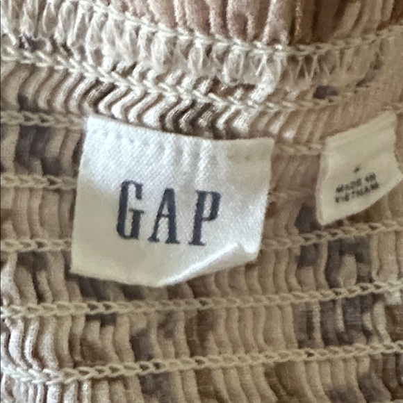 Gap Floral Linen-Blend Dip-Waist Midi Dress Sz L - Picture 11 of 15